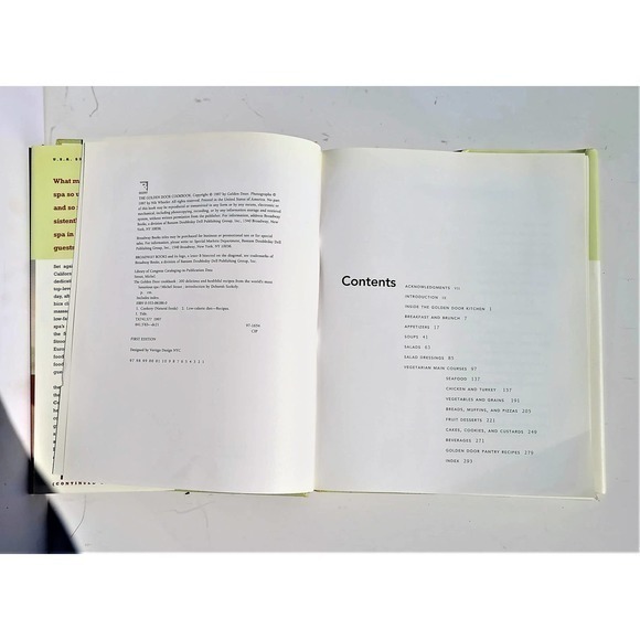 The Golden Door Cookbook by Michael Stroot 1997 Signed Cookbook‎ Hardcover Book - Picture 9 of 13